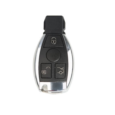 Mercedes BGA 3 Buttons Key Shell Chrome - 1