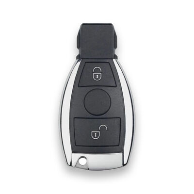 Mercedes BGA 2Btn Chrome Key Shell - 1