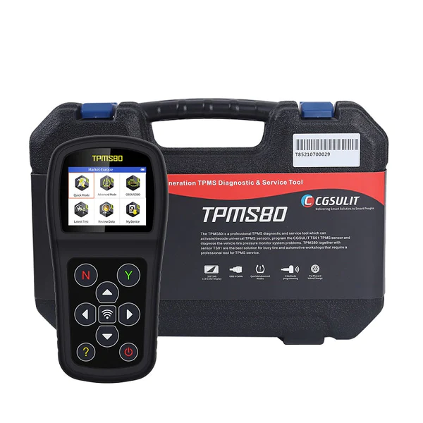 CGSULIT TPMS80 TPMS Service Tool Program TS01 Sensors (315 433 MHz), Activate Relearn All Sensors TPMS Reset Read Clear TPMS DTCs - 1