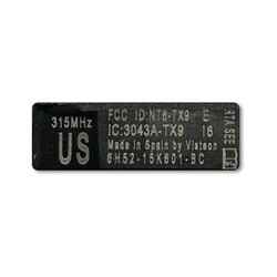 OEM LDR Freelander 2 Slot Key 315MHz - 3