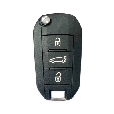 OEM Peugeot 301 508 Flip Remote Key ID46 434MHz 9807343377 - 1