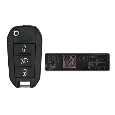 OEM Peugeot 308 3008 5008 Remote Key AES 4A 433MHz 9810666677 - 3