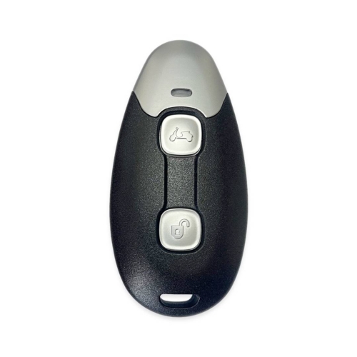 OEM Piaggio Vespa Keyless Remote 4A AES 433MHz 1D004008 Silver - 1