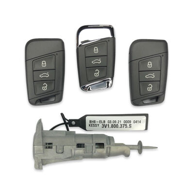 OEM Skoda SuperB 5C 433MHz Lock Set 3V1800375S - 1