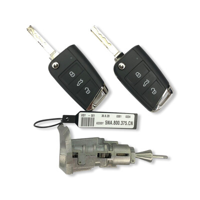 OEM VW MQB49 5C Lock Set 434MHz 5NA800375CN - Volkswagen