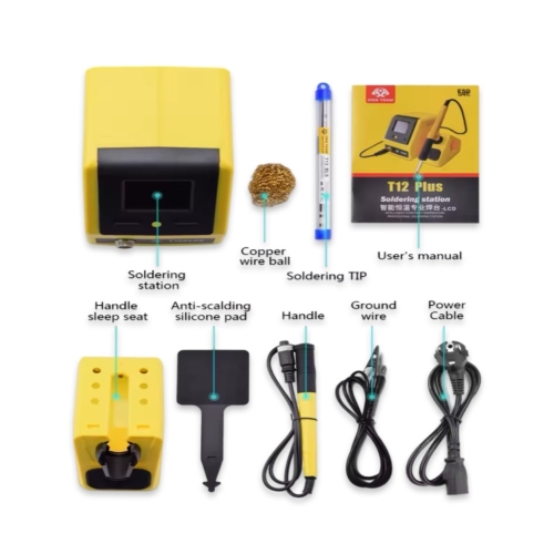 OSS T12 Plus 75W Digital Soldering station Heating Automatic Dormancy Intelligent Welding Repair Tool - 2