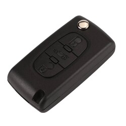 Peugeot - Peugeot 3 Buttons Flip key shell with battery holder