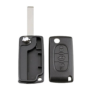 Peugeot Expert 3Btn Flip Key Shell (No battery holder) - 2