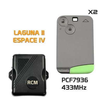 For Laguna Espace Card Module Kit 433MHz PCF7936 (non-keyless) - Ren