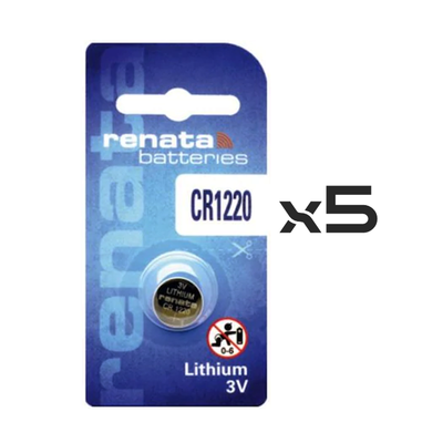 Renata CR1220 Lithium Battery 5pcs Original