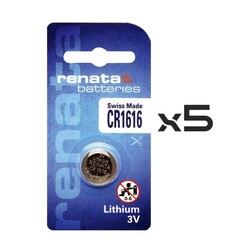 Renata - ​Renata CR1616 Lithium Battery 5pcs Original