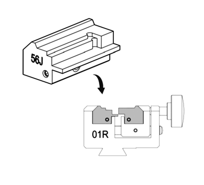 Silca 56J-57J HU162 (VAG) clamp for Futura D746461ZB-D746467ZB (Made in Turkey) - 2