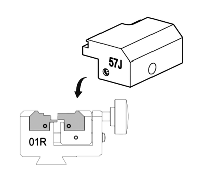 Silca 56J-57J HU162 (VAG) clamp for Futura D746461ZB-D746467ZB (Made in Turkey) - 3