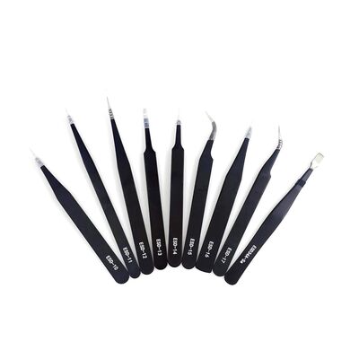 Stainless Steel Tweezers Repair Tools Set 9PCs - 3