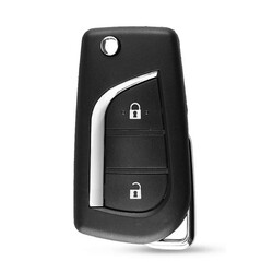 Toyota 2 Buttons Flip Key Shell (16xx battery) - Toyota