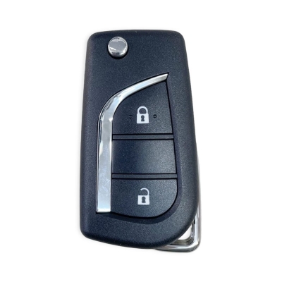 Toyota Yaris Aygo 2Btn Flip Key Shell 2018+ 2032 battery - 1