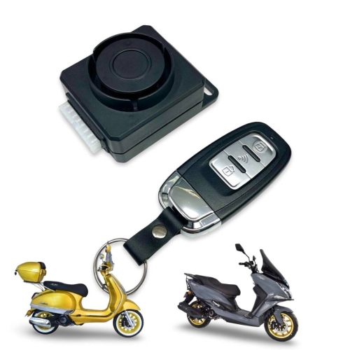 Universal China Motorcycle Keyless Entry Antitheft Alarm System 12V 433MHz - 1