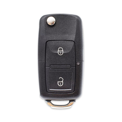 Volkswagen 2Btn Flip Key Shell for -2009 - Volkswagen