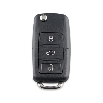 Volkswagen 3Btn Flip Key Shell for -2009 - Volkswagen