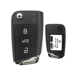 Volkswagen - Volkswagen MQB Remote Flip Key 434MHz Genuine OEM