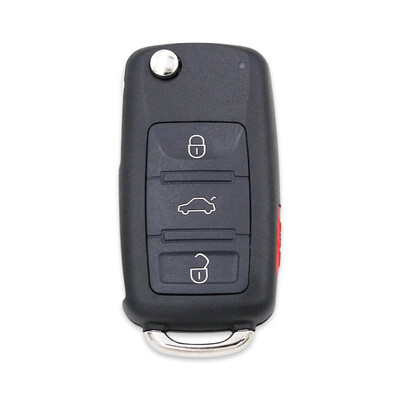 Volkswagen Touareg 4Btn Flip Key Shell - Volkswagen