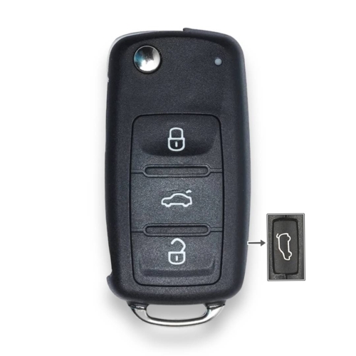 VW Caravelle UDS 3+1Btn Flip Remote Key Shell - 1