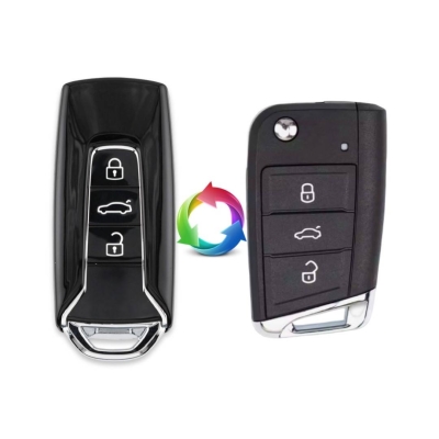 VW MQB Keyless 3Btn Modified Key Shell - Volkswagen