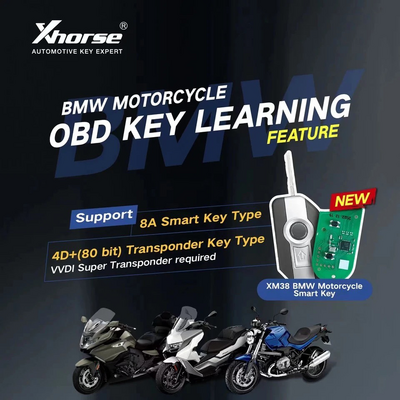 Xhorse XSBM90GL XM38 BMW Motorcycle Smart Key 8A Chip 315MHz-433MHz - 3